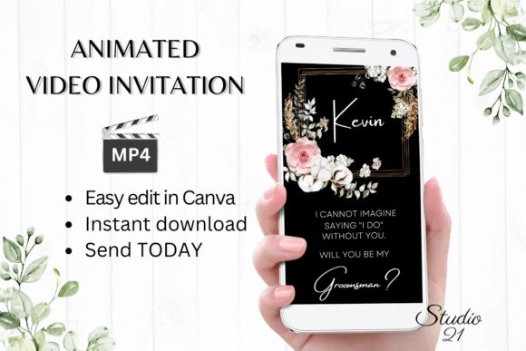 Boho Groomsman Proposal W3123GM: A Guide to Digital Invitations