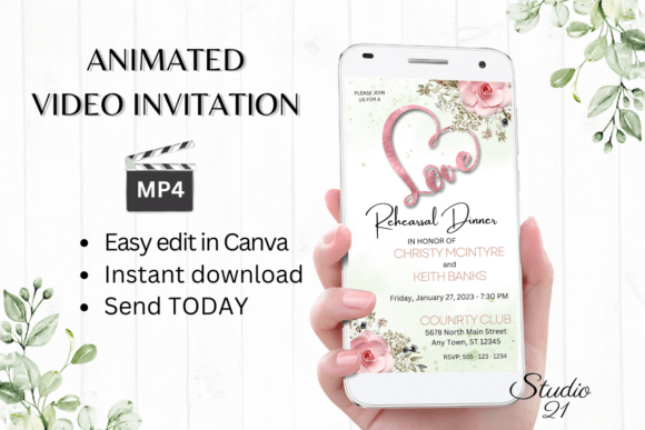 Boho Rehearsal Dinner Invite W7120: Your Digital Celebration Starter