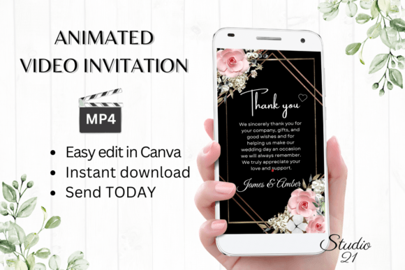Boho Wedding Thank You W9125TU: Your Guide to a Bespoke Digital Evite