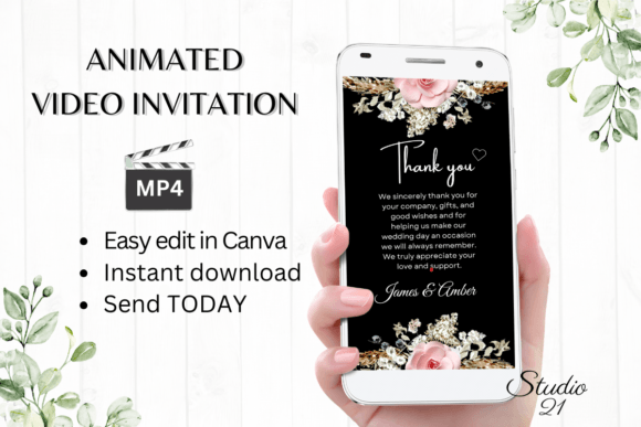 Boho Wedding Thank You W9127TU: Elevate Your Stationery