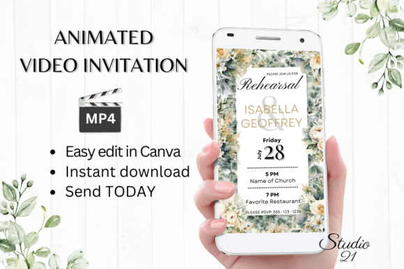 Electronic Rehearsal Dinner Invite W7420: Your Digital Solution