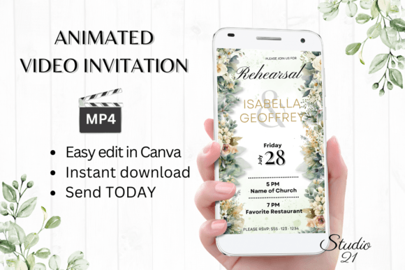 Electronic Rehearsal Dinner Invite W7424: A Modern Solution for Wedding Events