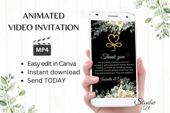 Electronic Wedding Thank You W9423TU: A Modern Script for Digital Gratitude