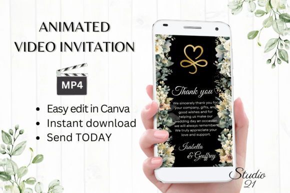 Electronic Wedding Thank You W9425TU: A Modern Font for Grateful Hearts