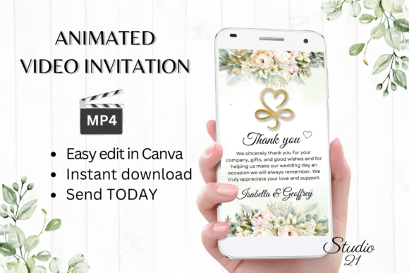 Electronic Wedding Thank You W9428TU: A Modern Elegance