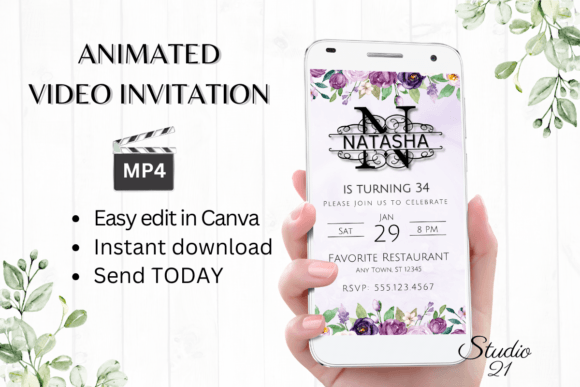 Monogram Letter N: A Digital Invitation Template for Modern Events