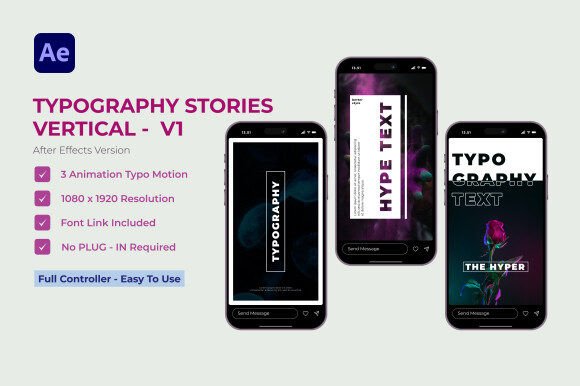 Typography Stories V1: Dynamic Text for After Effects